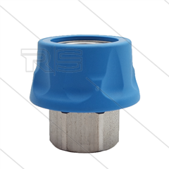 RP3100 - koppeling - RVS - met kunststof ring - 250 Bar - max 150°C - 1/2" bi