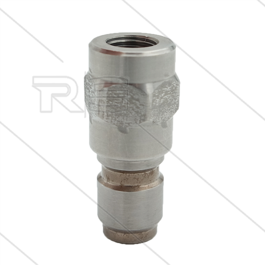 RP3100 - nippel - RVS - 250 Bar - Ø17,8mm - max 150°C - 1/4" bi