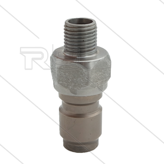 RP3100 - nippel - RVS - 250 Bar - Ø17,8mm - max 150°C - 1/4" bu