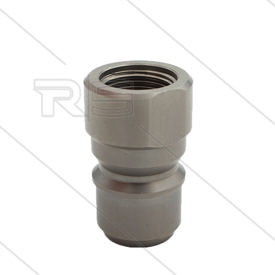RSS250 - nippel - RVS - 250 Bar - Ø19,9mm - max 90°C - passend op Nilfisk-Alto - 3/8" bi