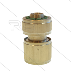 Snelkoppeling - LD - messing - slangaansluiting - 12 / 15 mm