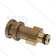 Bajonetnippel 1/4&quot; bi - messing - passend op AQUA/FAIP