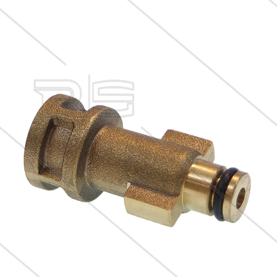 Bajonetnippel 1/4&quot; bi - messing - passend op AQUA/FAIP
