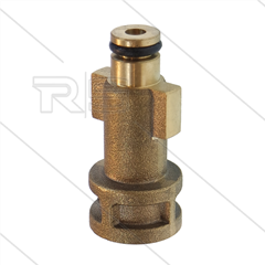 Bajonetnippel 1/4" bi - messing - passend op AQUA/FAIP