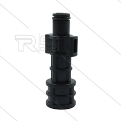 Bajonetnippel 1/4" bi - kunststof - passend op Bosch + Eurom + Black & Decker