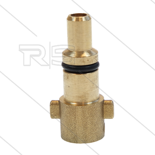 Bajonetnippel 1/4" bi - messing - pin Ø14mm - passend op  Nilfsik (KEW) + Makita + Lavor + Parkside