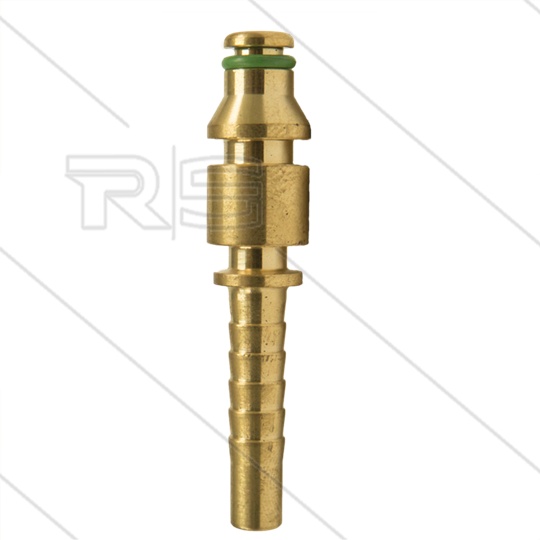 Persnippel - messing - 1/4" - DN06 - passend op ALTO + Makita + Stihl + Bosch + Black & Decker + Husqvarna