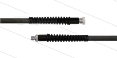HD-slang zwart 1/4&quot; - Flexy - 1SN - 60m - 3/8&quot;bu x 3/8&quot;W - 2x SKB - 300 Bar
