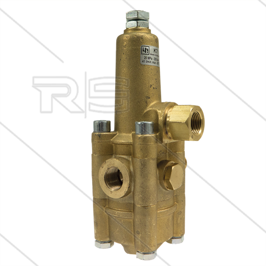 K7.1 - drukregelautomaat - 200 Bar - 11 tot 16 l/min - max 60°C - In: 3/8&quot; bi - Uit: 3/8&quot; bu
