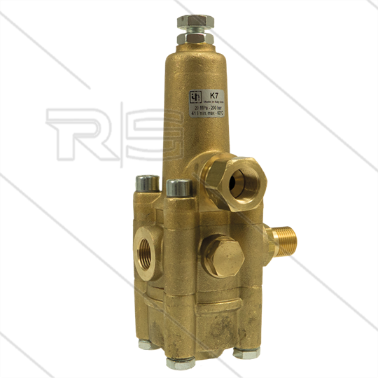 K7.3 - drukregelautomaat - 200 Bar - 25 tot 41 l/min - max 60°C - In: 3/8&quot; bi - Uit: 3/8&quot; bu