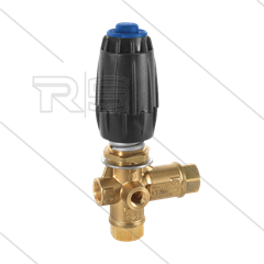 VRC25 - drukregelautomaat - met knop en 1/4&quot; bi manometeraansluiting - 280 Bar - 30 l/min - max 90°C