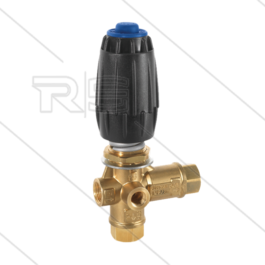 VRC25 - drukregelautomaat - met knop en 1/4&quot; bi manometeraansluiting - 280 Bar - 30 l/min - max 90°C