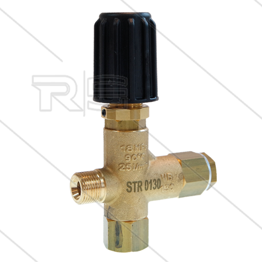 STR0130 - By-passregelaar - t.b.v. regelen by-pass restrictie - 70 Bar - 25 l/min - 3/8&quot; bi x 3/8&quot;
