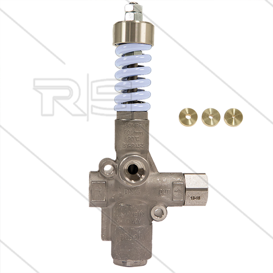 VB60/250 Zero - met restrictieplaatjes - RVS303 - 250 Bar - 9 tot 60 l/min - max 60°C - In: 1/2" bi