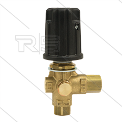 VB9 - drukregelautomaat - met knop en 1/4" bi manometeraansluiting - 220 Bar - 30 l/min - 60°C