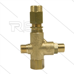 VB130 - drukregelautomaat - 16  tot 160 Bar - 25 l/min - 60°C - In: 3/8" bu - Uit: 3/8" bu