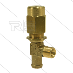 VS160 - veiligheidsventiel - 140 Bar - 14 l/min - 60°C - In: 1/4&quot; bu - Bypass: 13mm tule + 1/8&quot; bi
