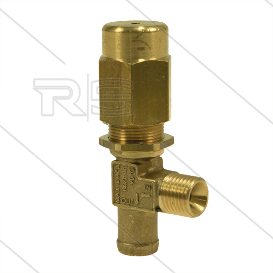 VS160 - veiligheidsventiel - 140 Bar - 14 l/min - 60°C - In: 1/4&quot; bu - Bypass: 13mm tule + 1/8&quot; bi
