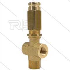 VS350 - veiligheidsventiel  - 350 Bar - 25 l/min - 60°C - In: 2 x 3/8&quot; bi - Bypass: 3/8&quot; bi
