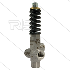VS80/150 - veiligheidsventiel - RVS316 - ATEX - 150 Bar - 80 l/min - 70°C - In: 1/2&quot; bi - Uit: 1/2&quot;
