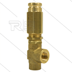 VS310 - veiligheidsventiel - 310 Bar - 40 l/min - 60°C - In: 3/8&quot; bi - Bypass: 3/8&quot; bi
