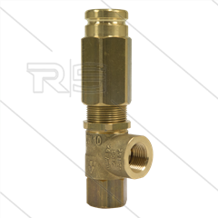 VS220 - veiligheidsventiel  - 220 Bar - 24 l/min - 60°C - In: 3/8&quot; bi - Bypass: 3/8&quot; bi