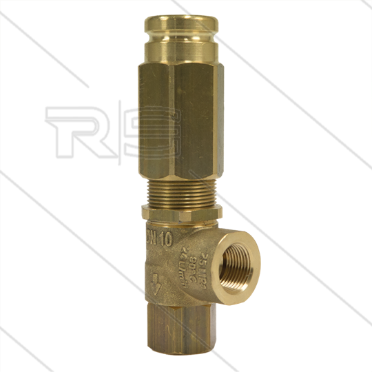 VS220 - veiligheidsventiel  - 220 Bar - 24 l/min - 60°C - In: 3/8&quot; bi - Bypass: 3/8&quot; bi