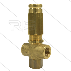 VS220 - veiligheidsventiel  - 220 Bar - 24 l/min - 60°C - In: 2 x 3/8&quot; bi - Bypass: 3/8&quot; bi