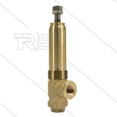 VS500 veiligheidsventiel - 500 Bar - 80 l/min - 60°C - In: 1/2&quot; bi - Bypass: 3/8&quot; bi