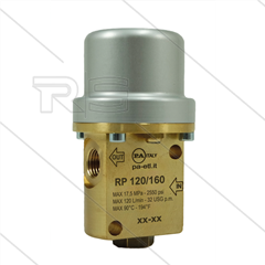 RP120/160 - pneumatische afsluiter - 160 Bar - 120 l/min - max 90°C - 2 x 3/4" bi