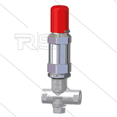 VS660 - veiligheidsventiel - 660 Bar - 60 l/min - 60°C - In: 3/8&quot; bi - Uit: 3/8&quot; bi - Bypass:1/2&quot; bi