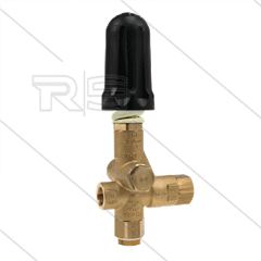 Pulsar RV - drukregelautomaat - met knop - 160 Bar - 40 l/min - 60°C - In: 3/8&quot; bi - Uit: 3/8&quot; bi