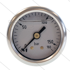 Manometer 0-160 Bar - 1/8&quot; bu - achteraansluiting - Ø40mm