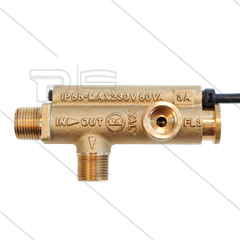 FL3 - stromingsschakelaar - messing drijver - 250 Bar - min 3 l/min - max 30 l/min - max 75°C