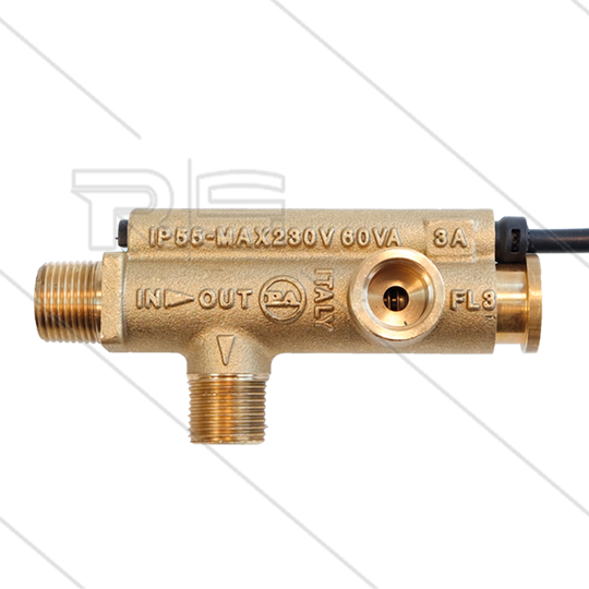 FL3 - stromingsschakelaar - messing drijver - 250 Bar - min 3 l/min - max 30 l/min - max 75°C