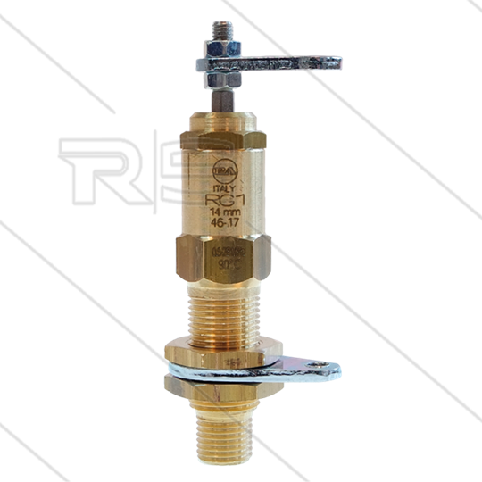 RG1 - toerenregelaar - 15 tot 250 Bar - 160°C - slag 14mm - 1/4&quot; bu - BSP