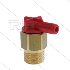 VT6 - Thermoventiel - 10 Bar - 30 l/min - openingstemp 63°C - 3/8&quot; bu - 7mm slangtule