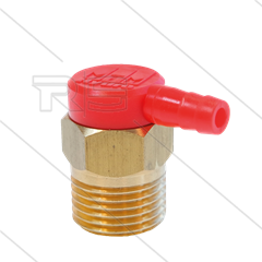 TRV - Thermoventiel - 10 Bar - 30 l/min - openingstemp 56°C - 1/2&quot; bu - 7mm slangtule