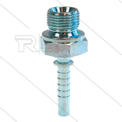 Persnippel - staal - 1/4&quot; - 3/8&quot; buitendraad - SW22