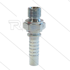 Persnippel - staal - 3/8&quot; - 1/4&quot; buitendraad - SW19
