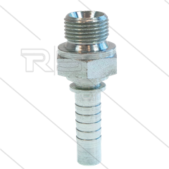 Persnippel - staal - 3/8&quot; - 3/8&quot; buitendraad - SW22