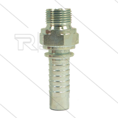 Persnippel - staal - 1/2&quot; - 3/8&quot; buitendraad - SW22