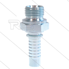 Persnippel - staal - 1/2&quot; - 1/2&quot; buitendraad - SW27