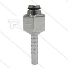 Persnippel - staal - 1/4&quot; - M12x1,5 (6L) DKOL - met O-ring - SW14