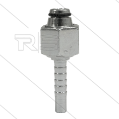 Persnippel - staal - 1/4&quot; - M14x1,5 (8L) DKOL - met O-ring - SW17