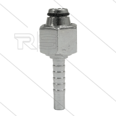 Persnippel - staal - 1/4&quot; - M16x1,5 (10L) DKOL - met O-ring - SW19