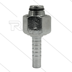 Persnippel - staal - 5/16&quot; - M16x1,5 (10L) DKOL - met O-ring - SW19