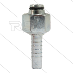 Persnippel - staal - 1/2&quot; - M22x1,5 (15L) DKOL - met O-ring - SW27