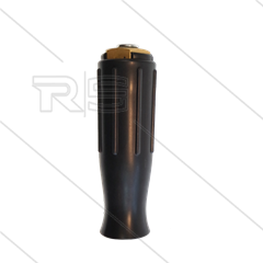 Persnippel - staal - 1/4" - M22x1,5 wartel verlengde kunsstof uitvoering (3-delig)