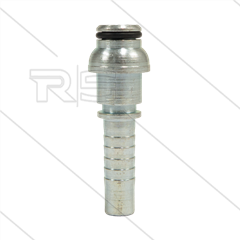 Persnippel - staal - 3/8&quot; - met korte bolle kop en O-ring t.b.v. M22x1,5 wartel